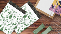10x13" Winter Deer Designer Poly Mailers Shipping Envelopes Premium Printed Bags