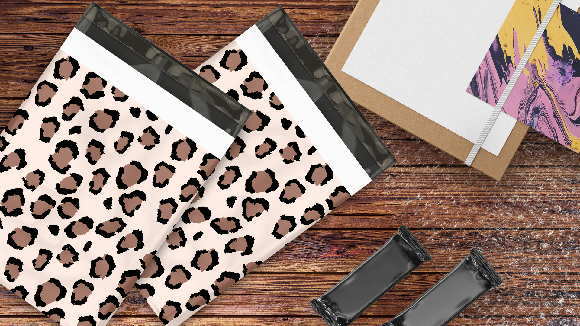 12x15 Leopard Print Poly Mailers – Shipping Bags for Small Business
