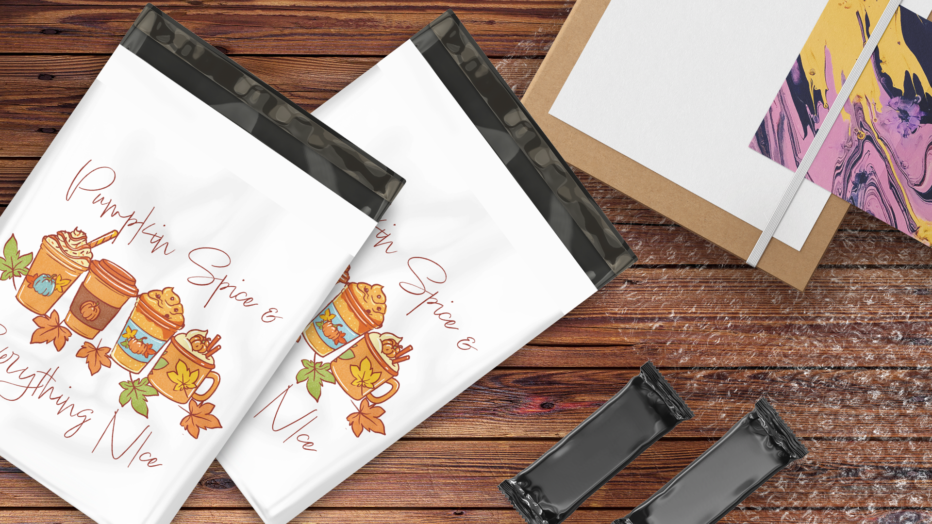 10x13 Thanks a Latte Poly Mailers – Shipping Bags for Small Business