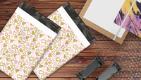 19x24 Pink and Gold Hearts Poly Mailers – Shipping Bags for Small Business