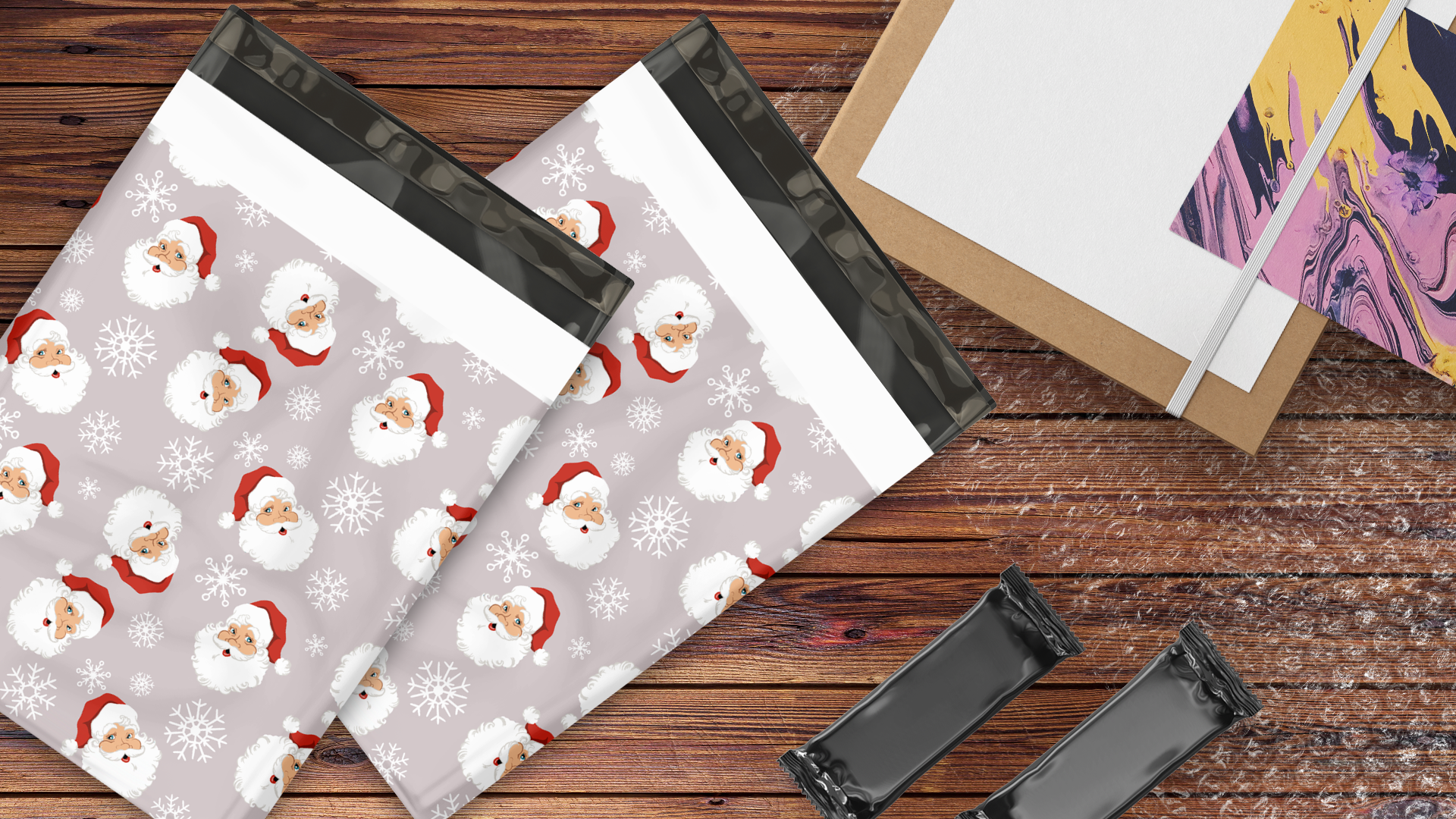 10x13 Santa Claus Poly Mailers – Shipping Bags for Small Business