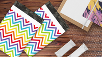 10x13 Rainbow Chevron Poly Mailers – Shipping Bags for Small Business