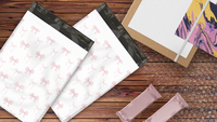 10x13 Pink Bows Poly Mailers – Shipping Bags for Small Business