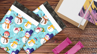10x13 Snowmen Poly Mailers – Shipping Bags for Small Business