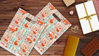 9x12 Fox Poly Merchandise Bags – Retail Bags with Die-Cut Handles (2 Mil)