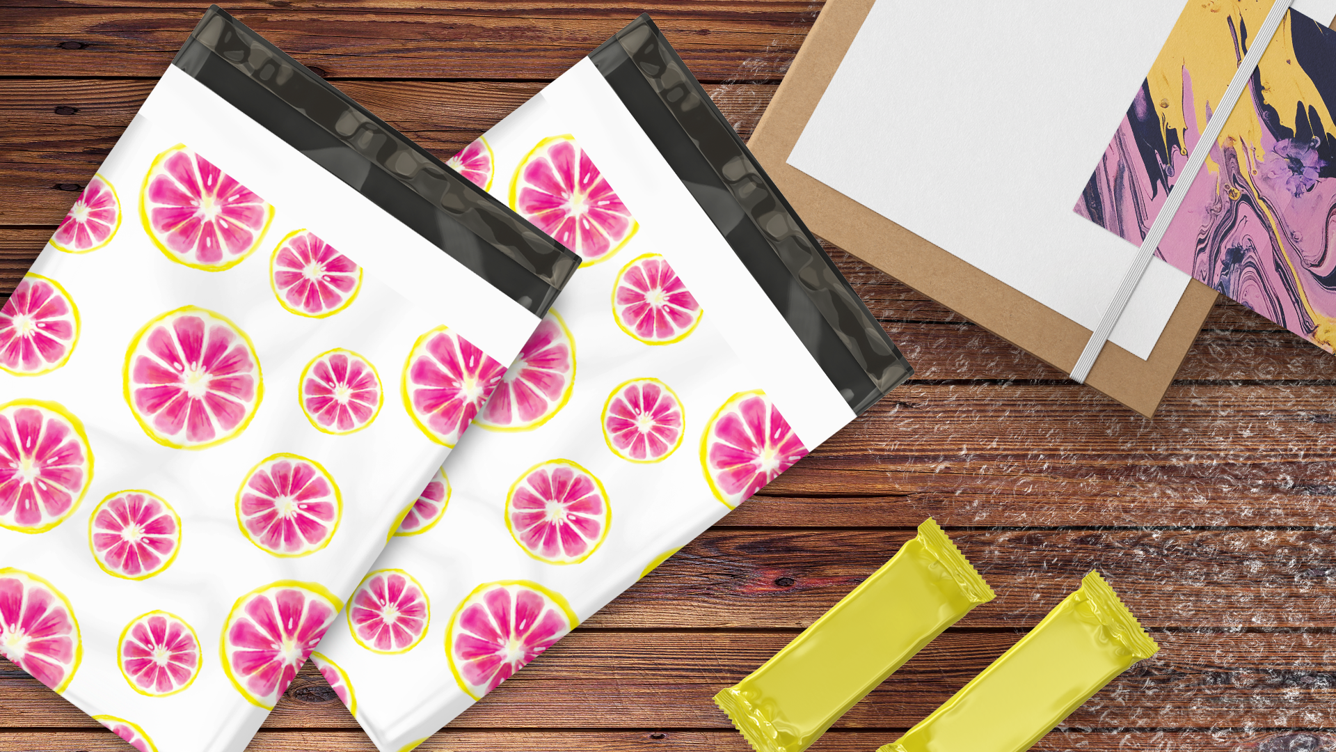 10x13 Pink Citrus Poly Mailers – Shipping Bags for Small Business