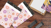 10x13 Groovy Flowers Poly Mailers – Shipping Bags for Small Business
