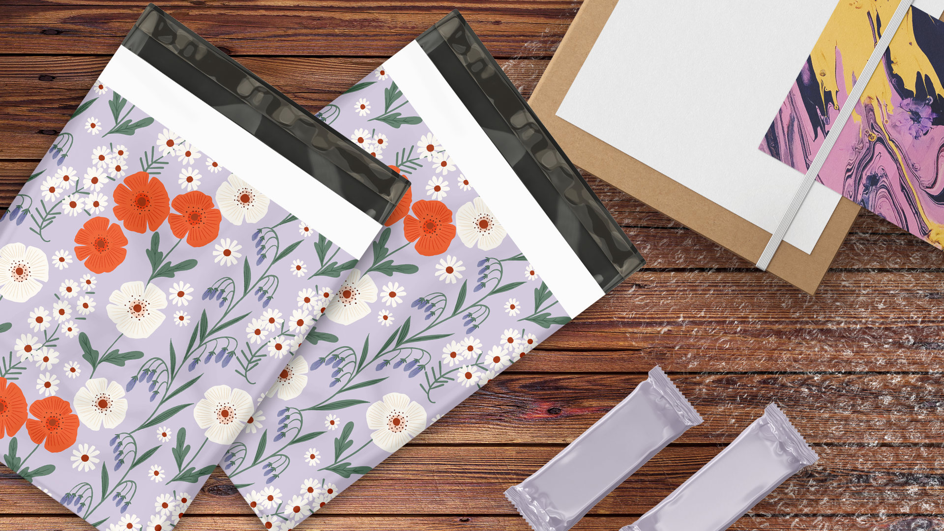10x13 Floral Fields Poly Mailers – Shipping Bags for Small Business