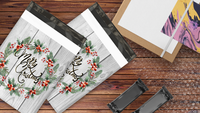 10x13 Christmas Wreath Poly Mailers – Shipping Bags for Small Business