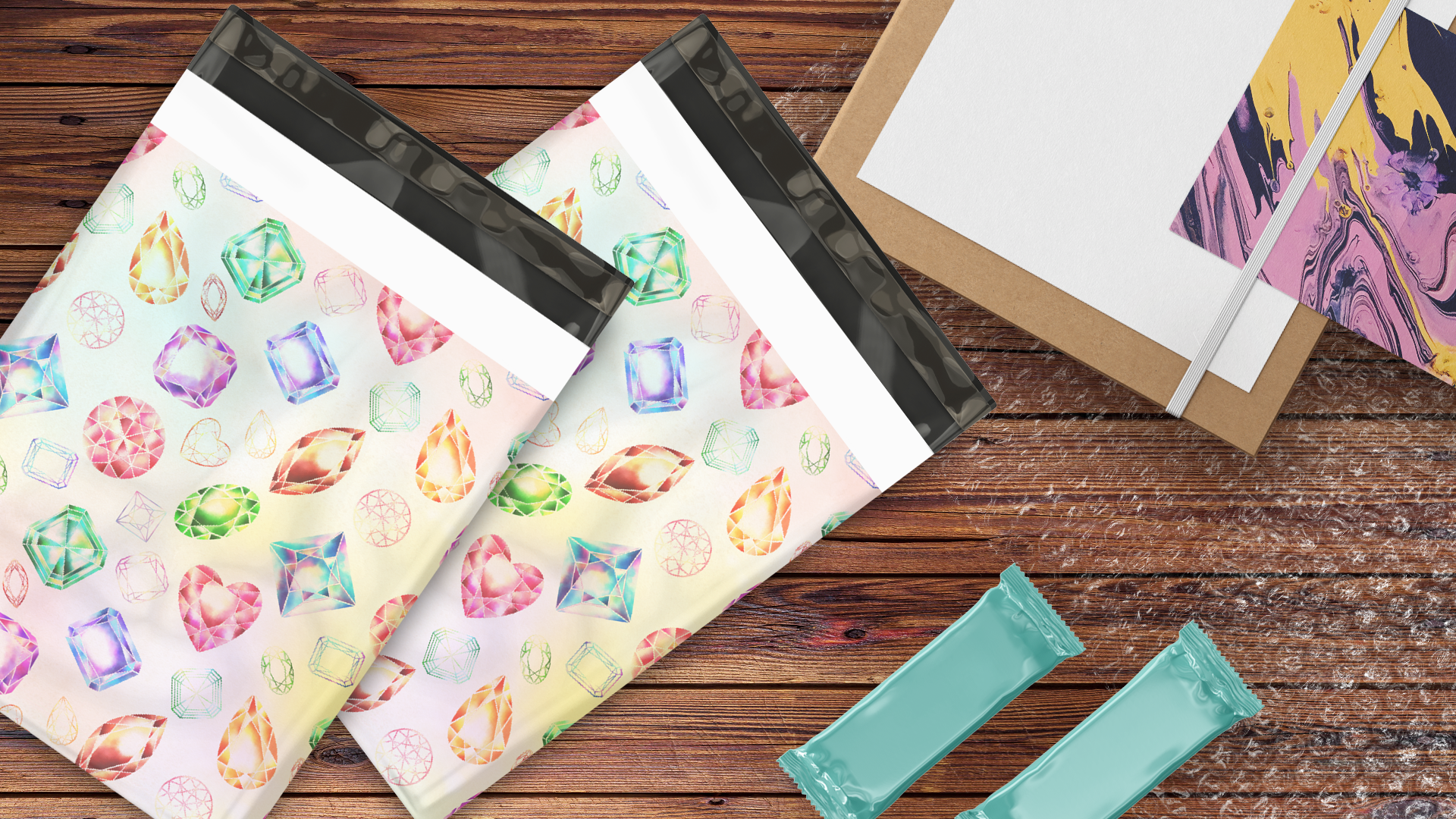 10x13 Gems & Diamonds Poly Mailers – Shipping Bags for Small Business