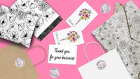 Thanks a Bunch Floral Insert Cards for Business Customers