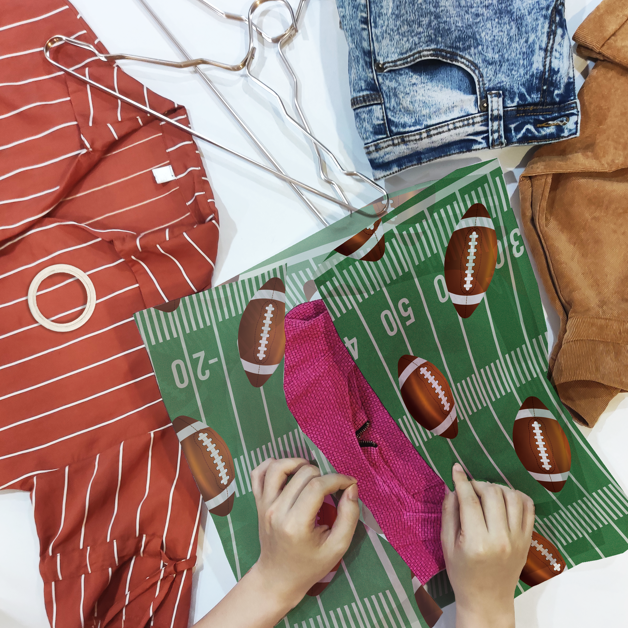 Football 20x30 Tissue Paper – Gift Wrapping & Boutique Packaging