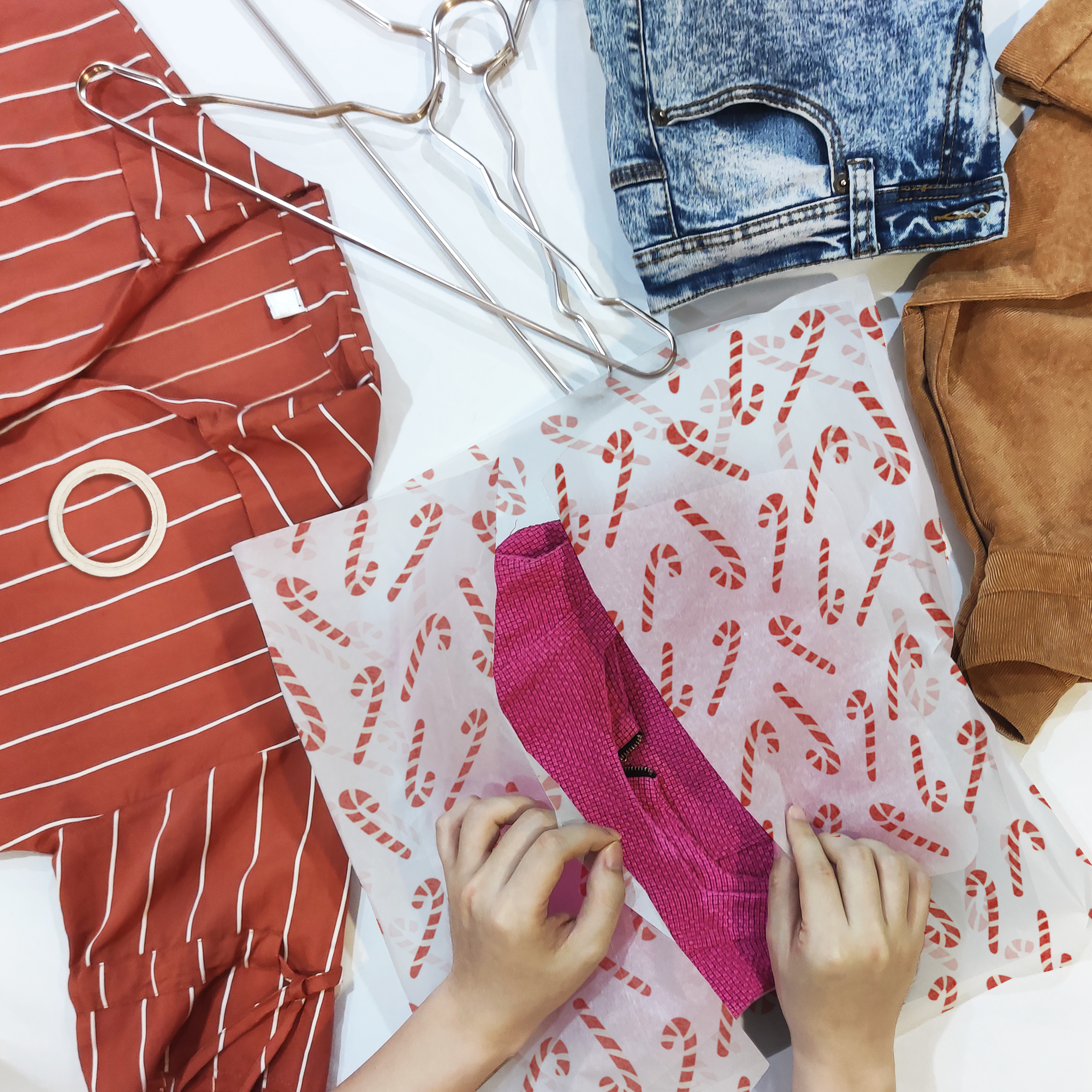 Candy Cane 20x30 Tissue Paper – Gift Wrapping & Boutique Packaging