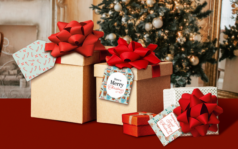 Christmas Treats Assortment Gift Tags