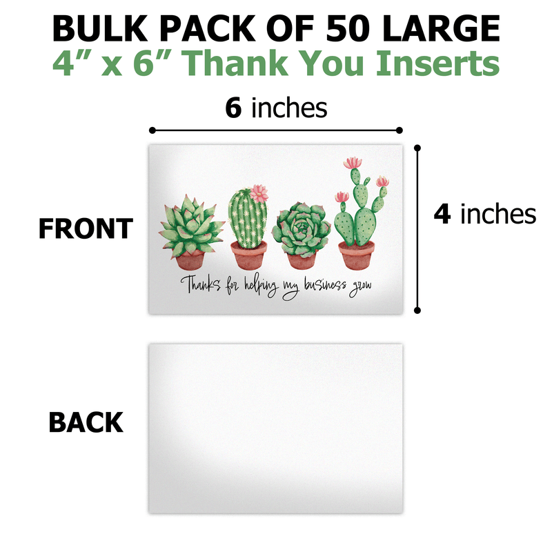 Succulent Insert Cards - Pro Supply Global