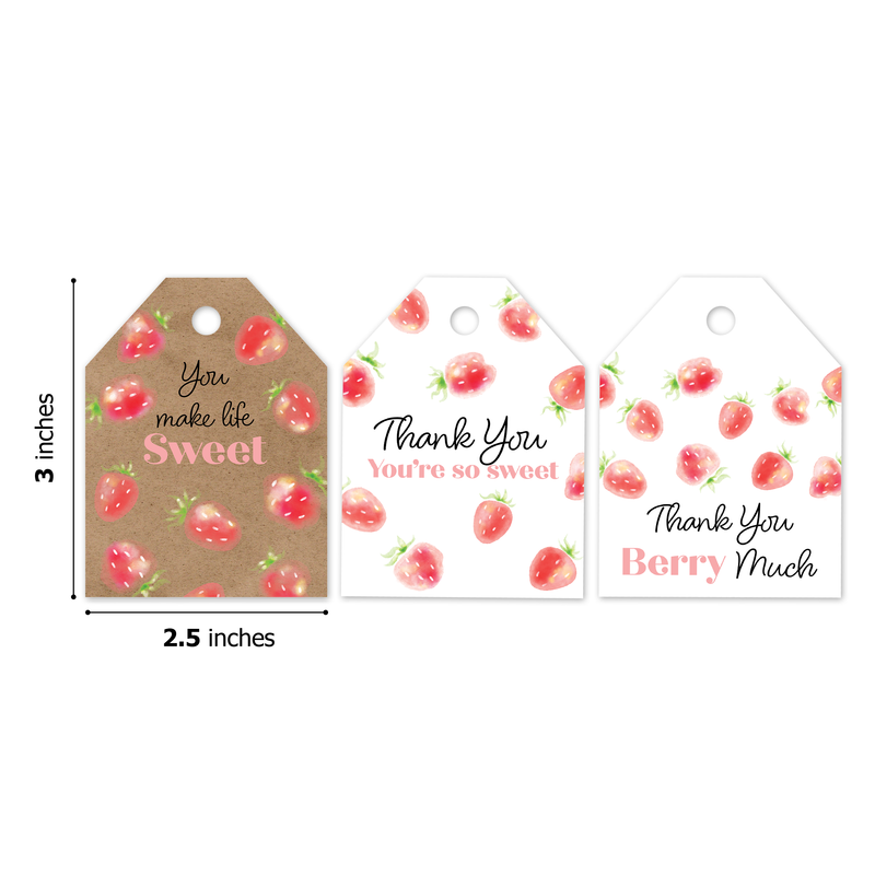 Strawberries Assortment Gift Tags