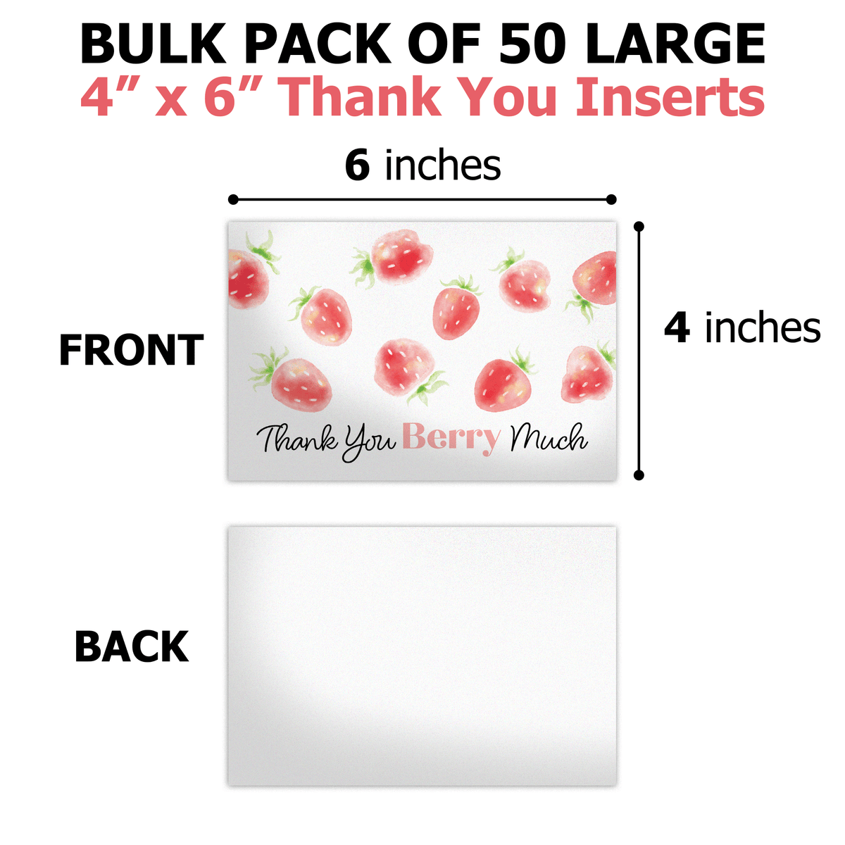 Strawberries Insert Cards | Shop Now