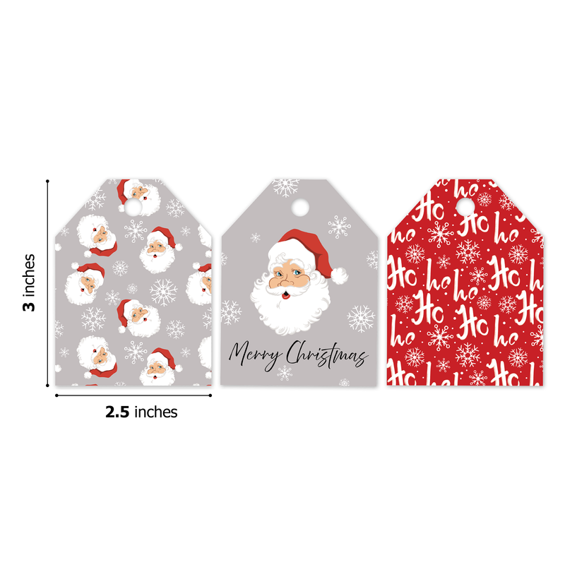 Christmas Santas Assortment Gift Tags
