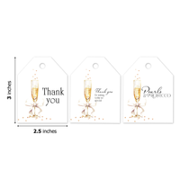 Pearls and Prosecco Bridal Shower Assortment Gift Tags