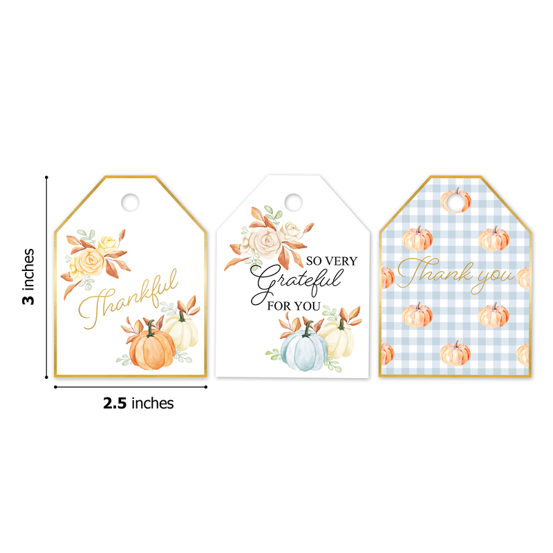 Thankful Fall Pumpkins Assortment Gift Tags