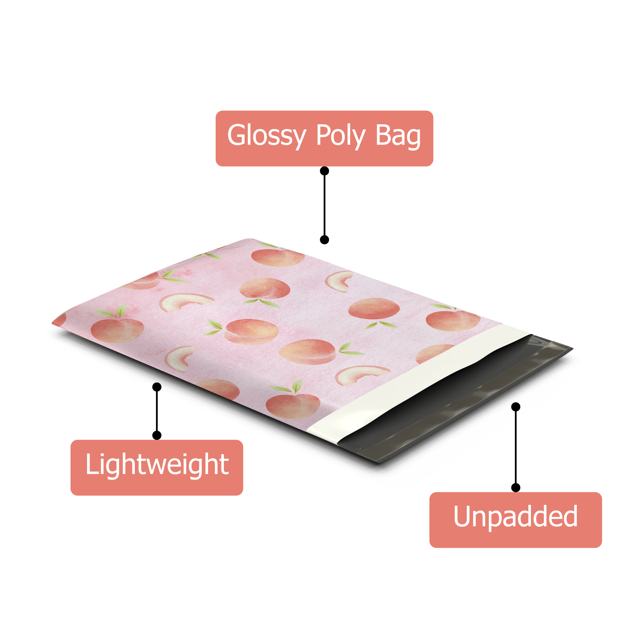 10x13 Peach Poly Mailers – Shipping Bags for Small Business
