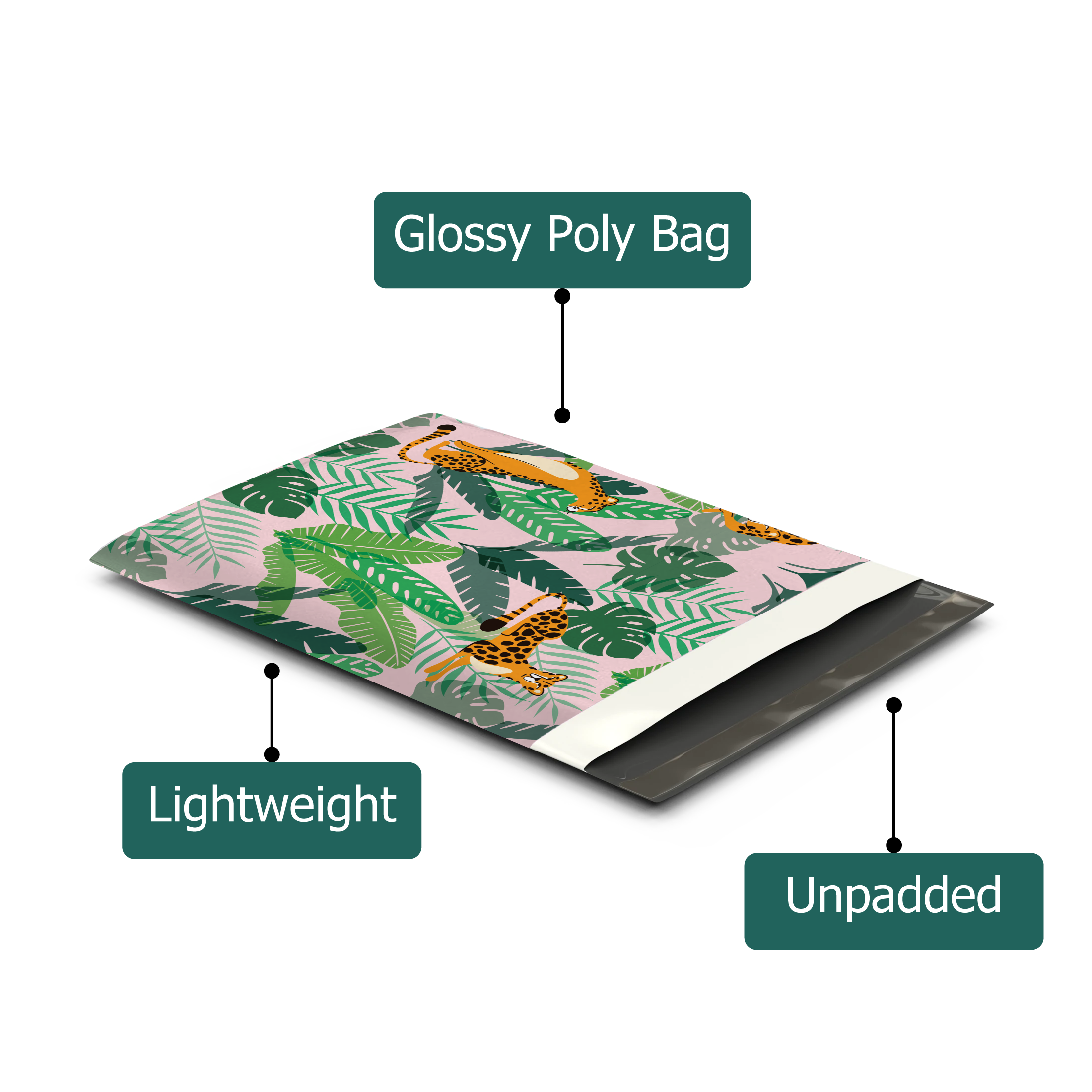 10x13 Cheetahs Poly Mailers – Shipping Bags for Small Business