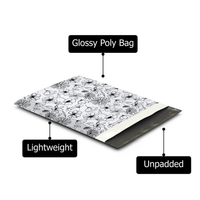 19x24 Black and White Floral Poly Mailers – Shipping Bags for Small Business