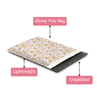 19x24 Pink and Gold Hearts Poly Mailers – Shipping Bags for Small Business
