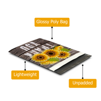 10x13 Sunflower Thank You Poly Mailers – Shipping Bags for Small Business