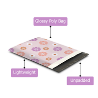 10x13 Groovy Flowers Poly Mailers – Shipping Bags for Small Business
