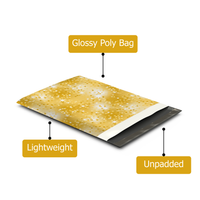 10x13 Gold Confetti Poly Mailers – Shipping Bags for Small Business