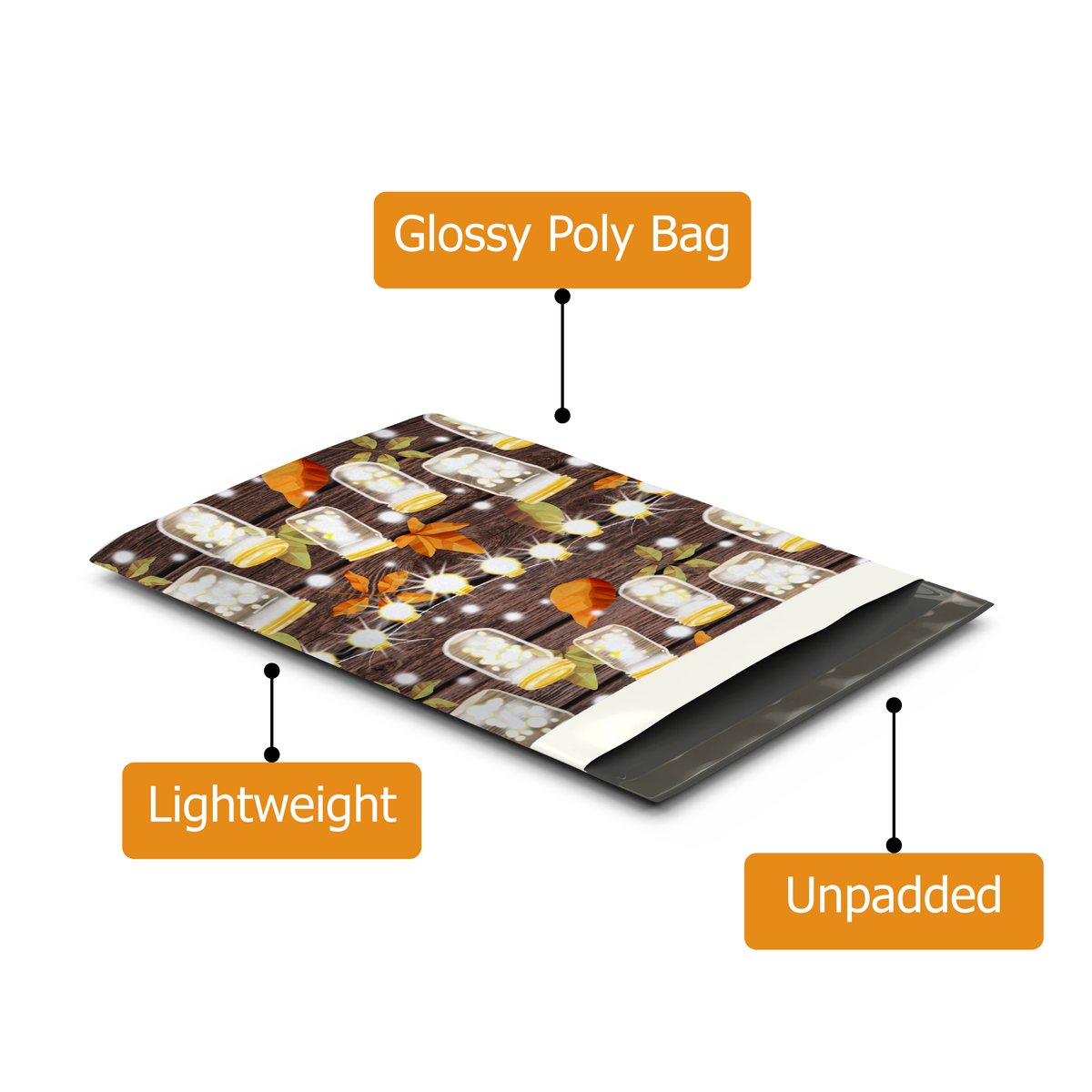 10x13 Mason Jars Poly Mailers – Shipping Bags for Small Business
