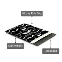 10x13 Stylish Mustache Poly Mailers – Shipping Bags for Small Business