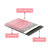 10x13 Pink Glitter Transition Poly Mailers – Shipping Bags for Small Business