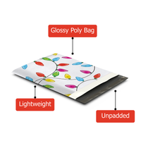10x13 Christmas Lights Poly Mailers – Shipping Bags for Small Business