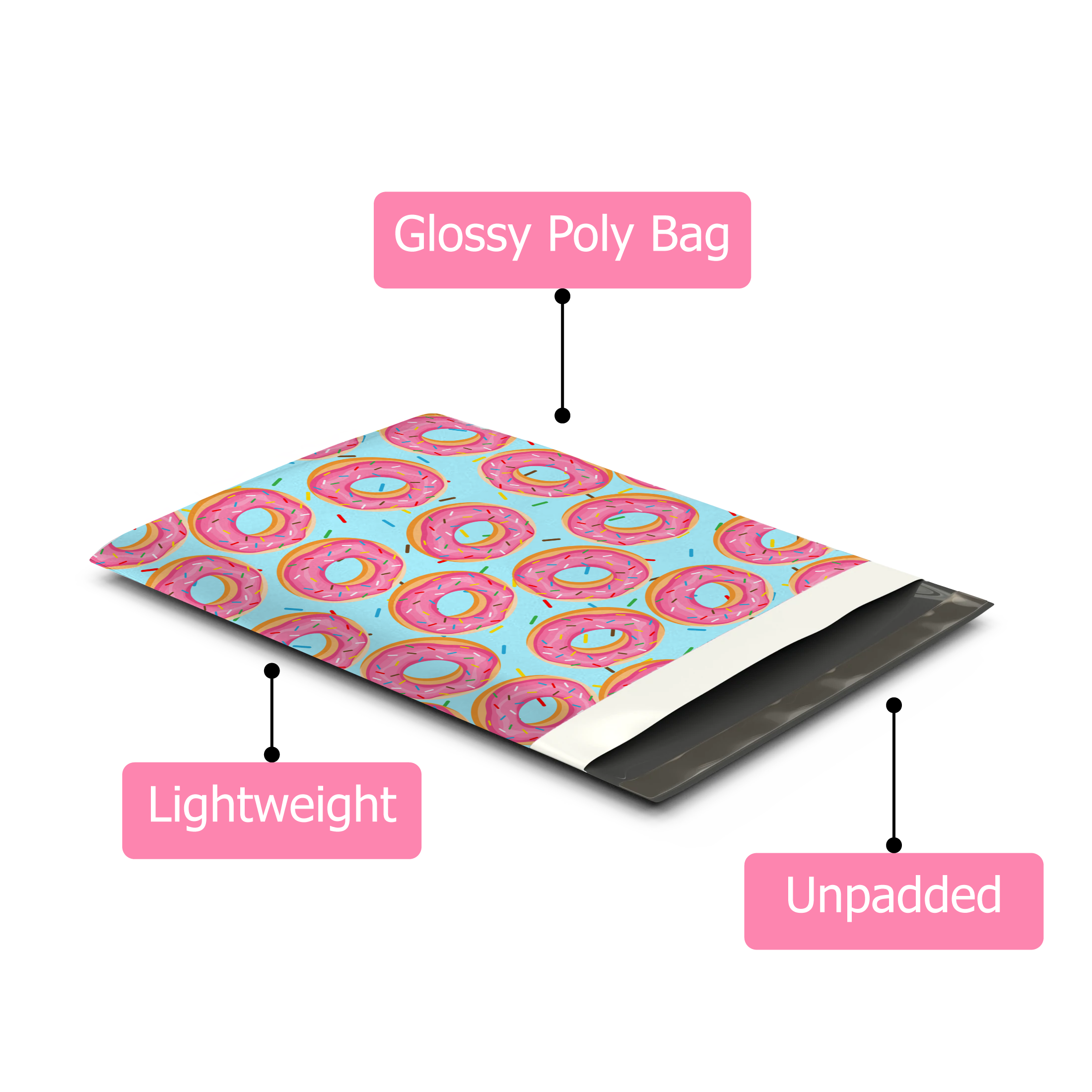 10x13 Extra Thick Heavy Duty Donut Poly Mailers – Shipping Bags for Small Business