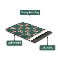 10x13 Christmas Teddy Bear Poly Mailers – Holiday Shipping Bags