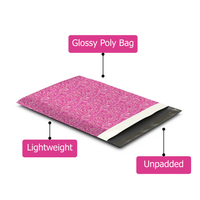 10x13 Pink Confetti Poly Mailers – Shipping Bags for Small Business