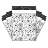 19x24" Black and White Floral Designer Poly Mailers Shipping Envelopes Premium Printed Bags