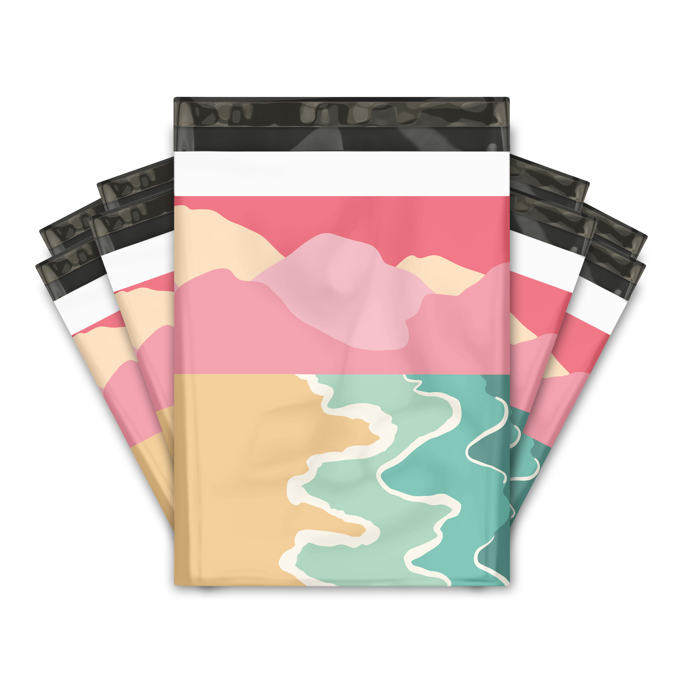 10x13 Beach Sunset Poly Mailers – Shipping Bags for Small Business