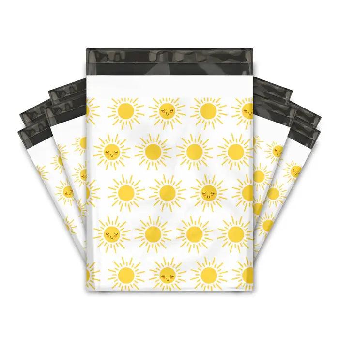 10x13 Sunshine Designer Poly Mailers Shipping Envelopes Premium Printed Bags - Pro Supply Global