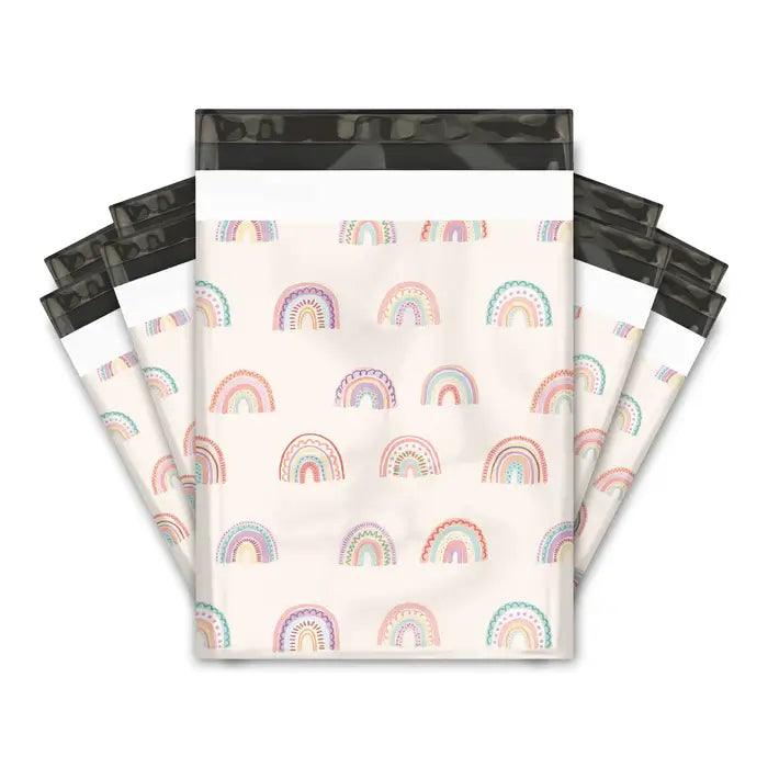 10x13 Rainbows Designer Poly Mailers Shipping Envelopes Premium Printed Bags - Pro Supply Global