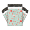10x13 Candy Canes Designer Poly Mailers Shipping Envelopes Premium Printed Bags