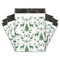 12x15" Winter Deer Designer Poly Mailers Shipping Envelopes Premium Printed Bags