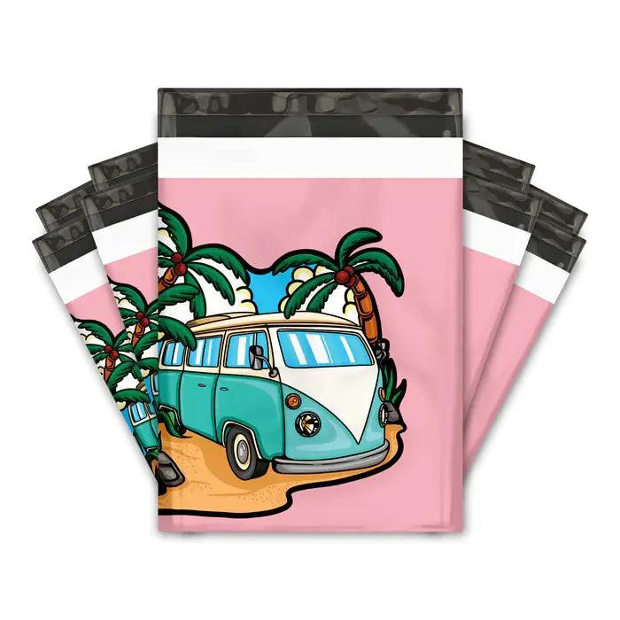 10x13 Summer Daze Designer Poly Mailers Shipping Envelopes Premium Printed Bags - Pro Supply Global