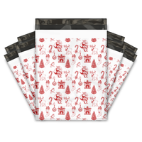 19x24 Vintage Christmas Toile Poly Mailers – Large Holiday Shipping Bags
