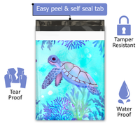 10x13 Sea Turtle Poly Mailers – Shipping Bags for Small Business