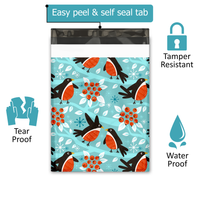10x13 Birds & Berries Poly Mailers – Shipping Bags for Small Business