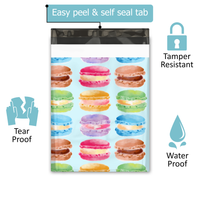 10x13 Sweet Macaron Poly Mailers – Shipping Bags for Small Business