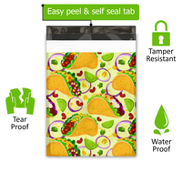 10x13 Tacos Poly Mailers – Shipping Bags for Small Business